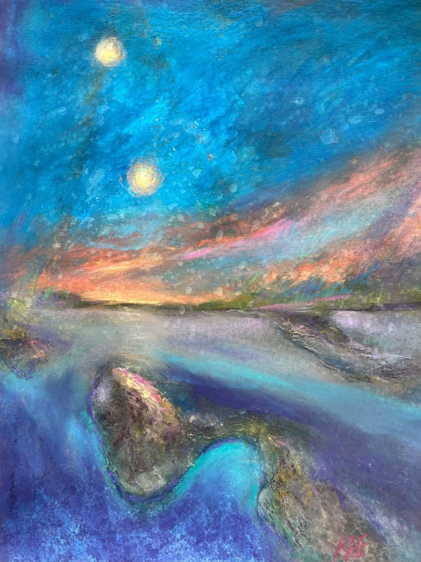 Once in Two Moons by artist Alan Ehrlich